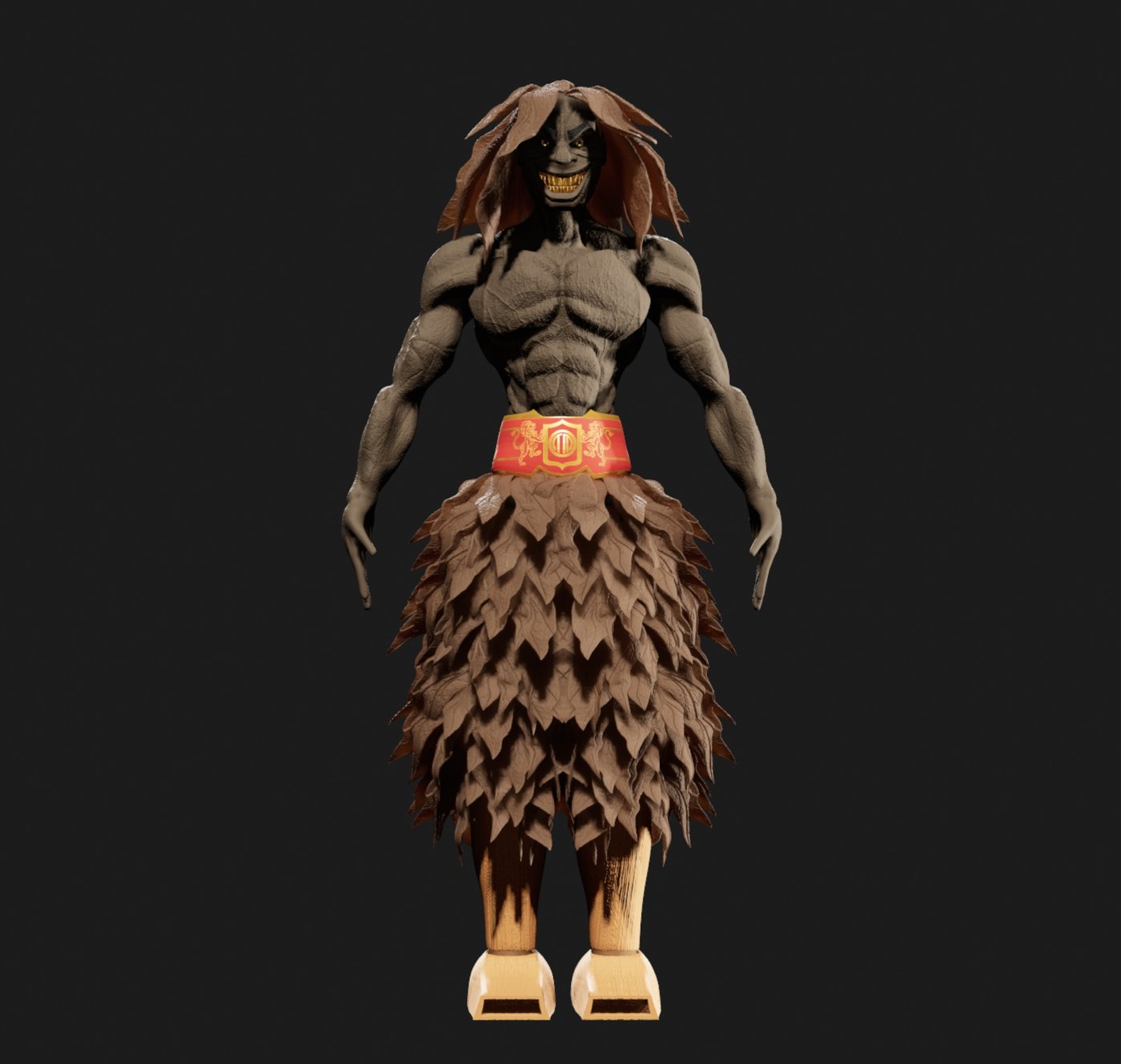 Demon warrior full body