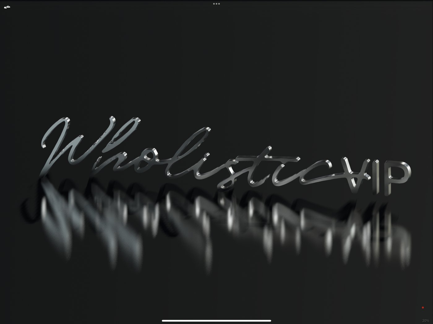 Wholistic VIP script logo