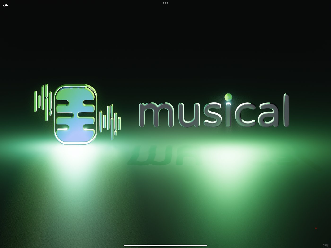 Musical 3D logo