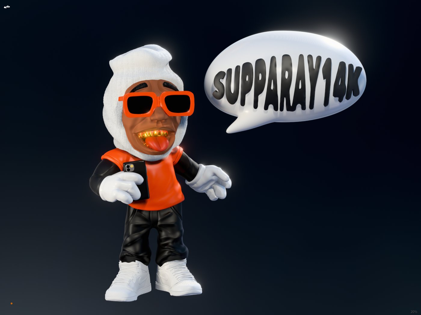 Supparay14k character mascot