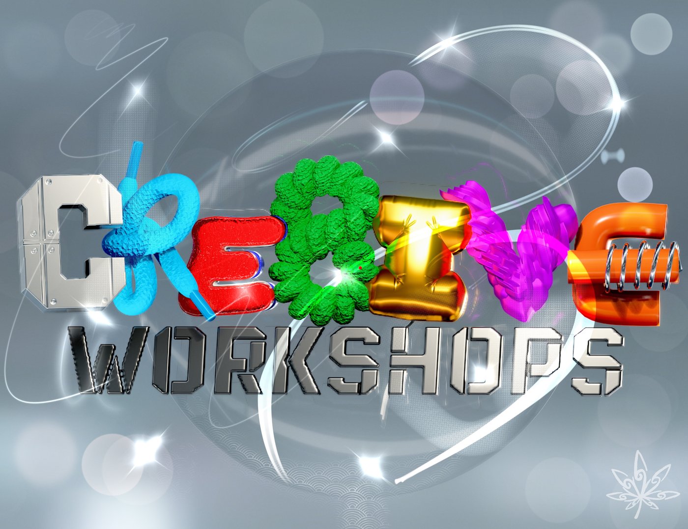 Creative Workshops 3D type composition