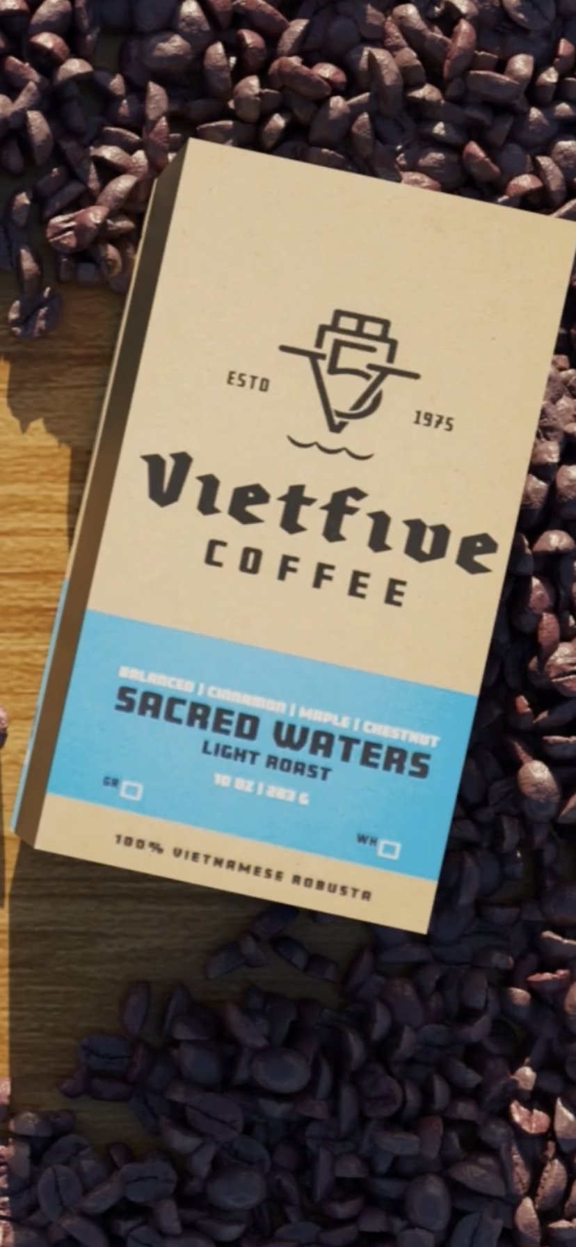 Vietfive Coffee packaging