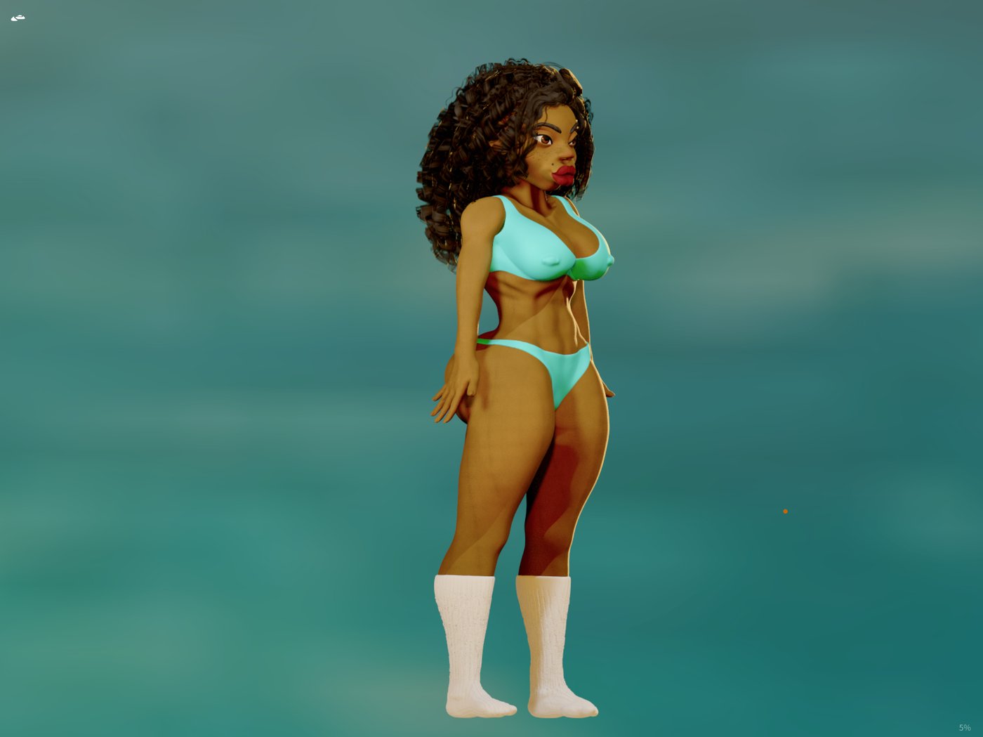 Stylized figure front