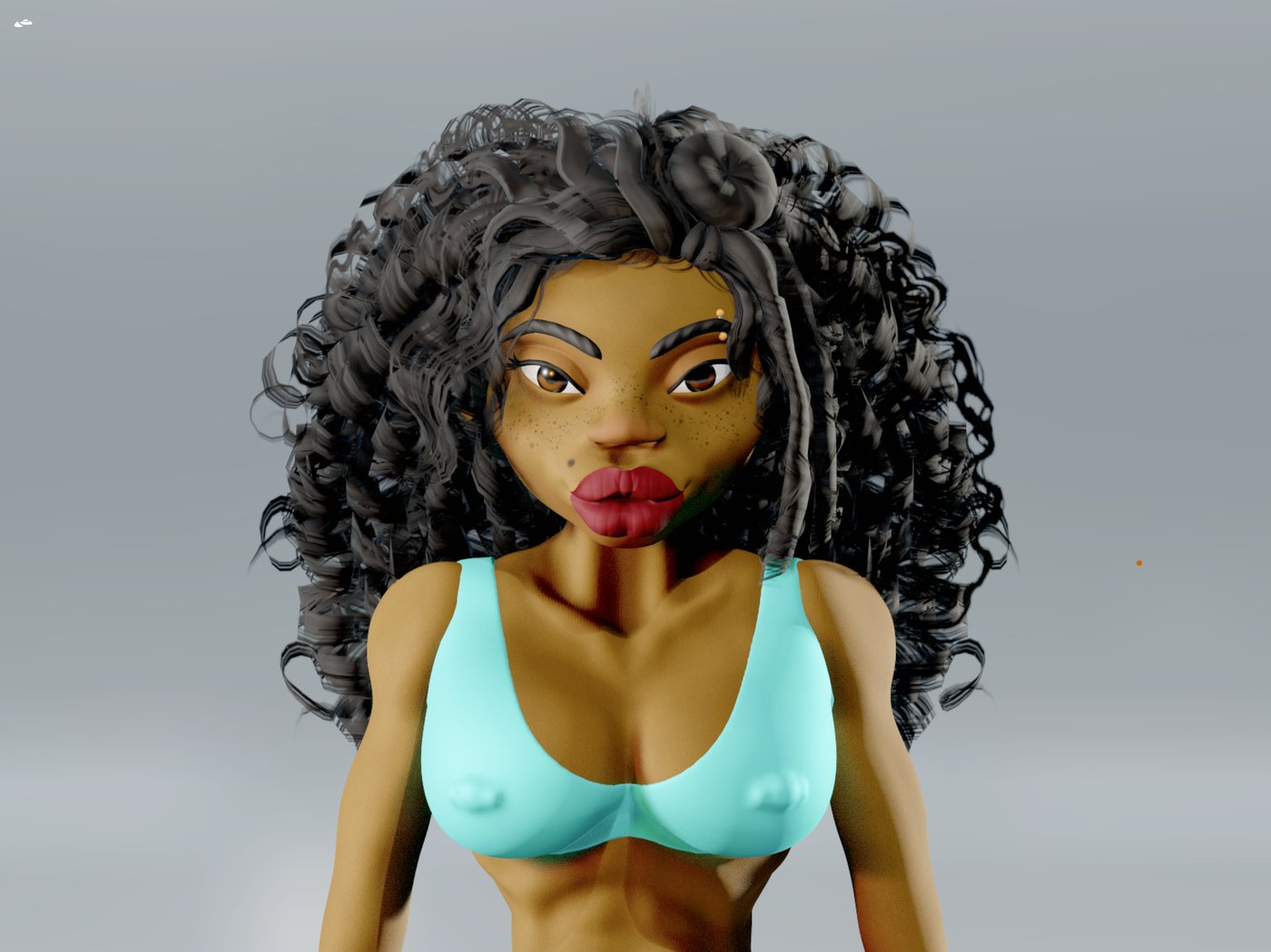 Stylized figure portrait